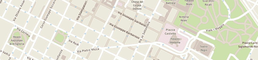 Mappa della impresa paolo tonin sas a TORINO