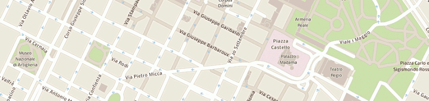 Mappa della impresa laf libreria araba fenice sas a TORINO