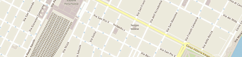 Mappa della impresa csd casa femminile valdese a TORINO
