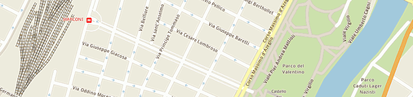 Mappa della impresa azienda usl n 1 a TORINO