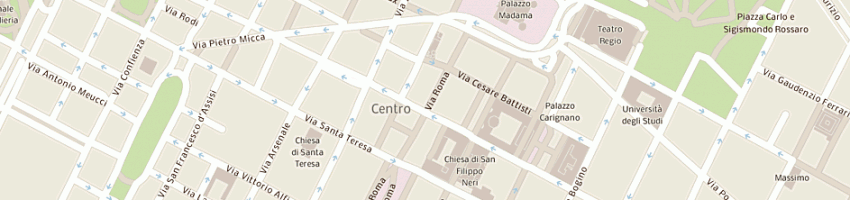 Mappa della impresa royal ties srl a TORINO