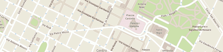 Mappa della impresa saluzzo claudio a TORINO