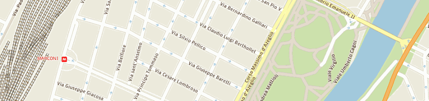 Mappa della impresa commissione istituti ospitalieri valdesi a TORINO