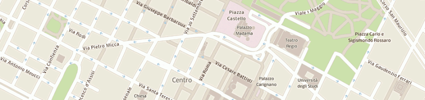 Mappa della impresa seven gold flowers a TORINO