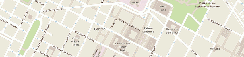 Mappa della impresa teatro carignano a TORINO