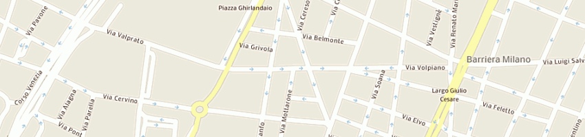 Mappa della impresa onmic opera nazionale mutilati invalidi civili a TORINO