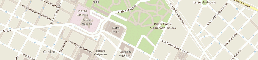 Mappa della impresa teatro regio a TORINO