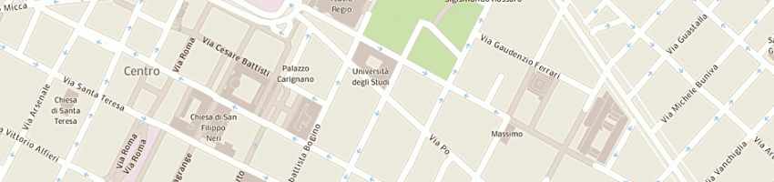 Mappa della impresa anatomyca a TORINO