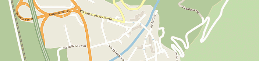 Mappa della impresa del gozzo monica a VERRES