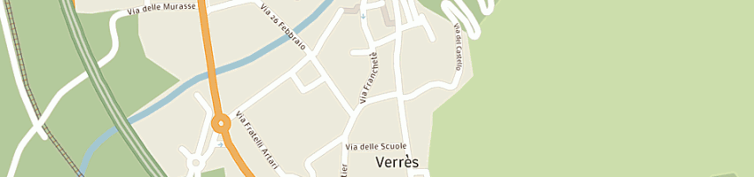 Mappa della impresa erboristeria il quadrifoglio sas a VERRES