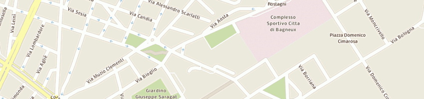 Mappa della impresa polisportiva centrocampo a TORINO