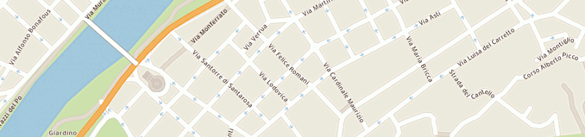 Mappa della impresa osa di bandini e c (sas) a TORINO