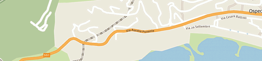 Mappa della impresa patrizia residence a OSPEDALETTI
