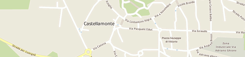 Mappa della impresa birolo giuseppe a CASTELLAMONTE