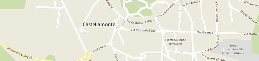 Mappa della impresa centro didattico canavesano sas di verretto perussono enrica e c a CASTELLAMONTE