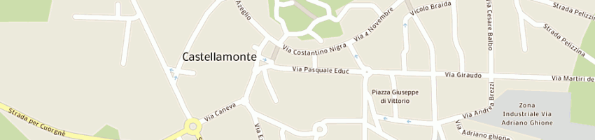 Mappa della impresa pippicalzelunghe di guidetto selena a CASTELLAMONTE