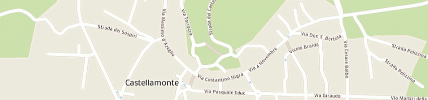 Mappa della impresa termotecnica bertoglio (snc) a CASTELLAMONTE