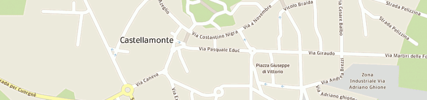 Mappa della impresa quagliolo maurizio a CASTELLAMONTE