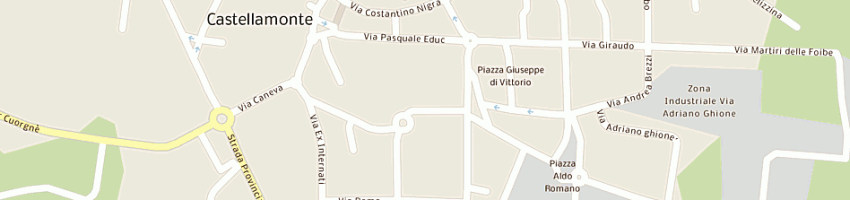 Mappa della impresa allera costantino a CASTELLAMONTE