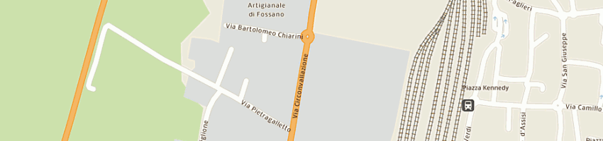 Mappa della impresa fruttero giuseppe e figli snc a FOSSANO