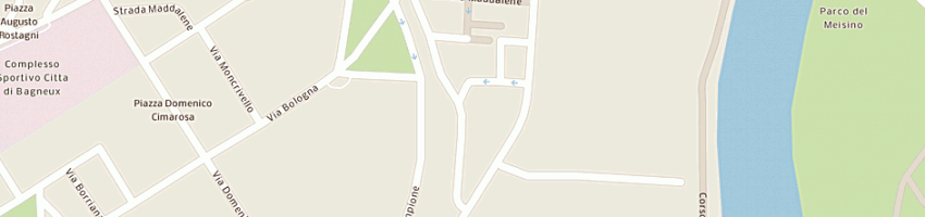 Mappa della impresa bocciofila borgo rossini a TORINO