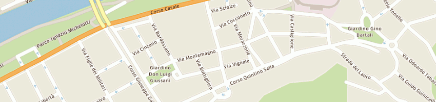 Mappa della impresa azuma fashion sas di ermanno ferinelli e c a TORINO