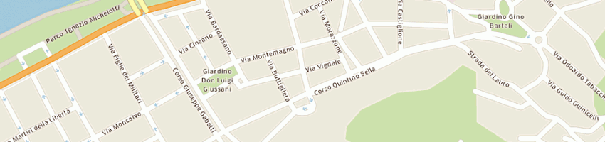 Mappa della impresa borgo po decorazioni sas di valerio velotta e c a TORINO