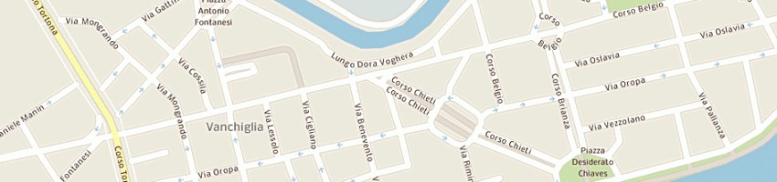 Mappa della impresa zf di zanella m e c (snc) a TORINO