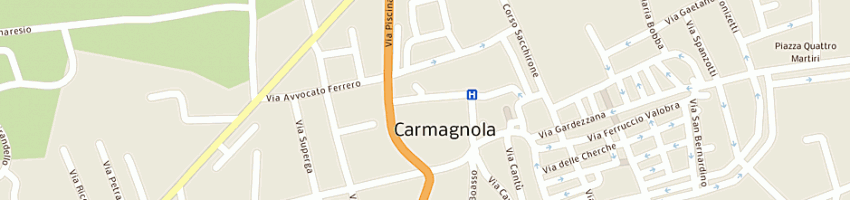 Mappa della impresa anfossi danilo a CARMAGNOLA