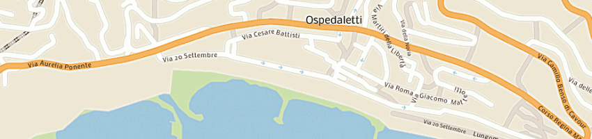 Mappa della impresa ristorante il cantuccio a OSPEDALETTI