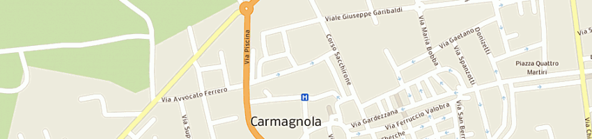Mappa della impresa toschino francesco a CARMAGNOLA