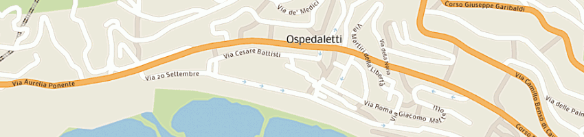 Mappa della impresa asilo infantile principe lubomirsky ente morale dpr 24-1-196 a OSPEDALETTI