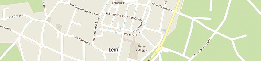 Mappa della impresa ced com srl a LEINI 