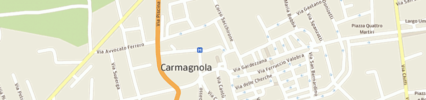 Mappa della impresa dottore solavagione diego a CARMAGNOLA