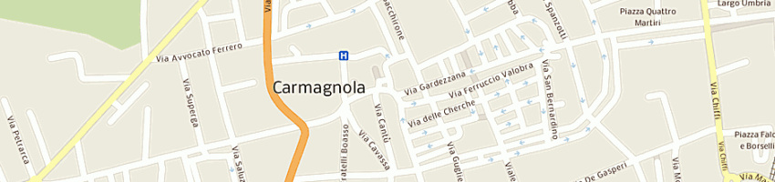 Mappa della impresa ro di ghigo rosa anna a CARMAGNOLA