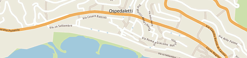 Mappa della impresa onoranze funebri angelo snc a OSPEDALETTI