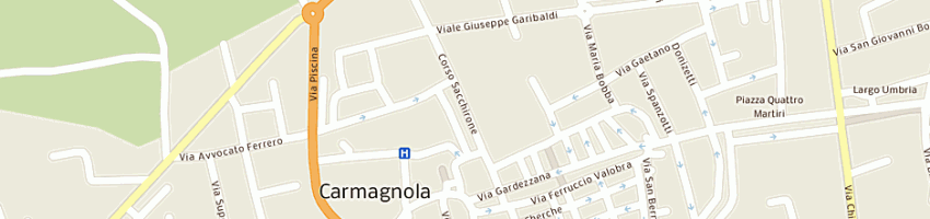 Mappa della impresa parrocchia santi pietro e paolo apostoli a CARMAGNOLA