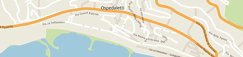 Mappa della impresa zennaro magda e c snc a OSPEDALETTI