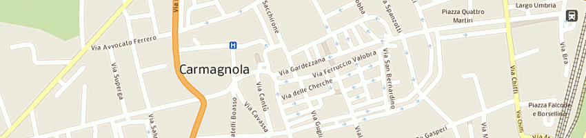 Mappa della impresa digiservice di doglione anna maria e c snc a CARMAGNOLA