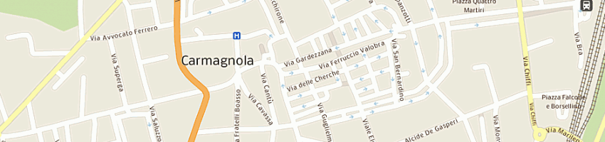 Mappa della impresa la copisteria-sae 2002 di p calliano a CARMAGNOLA