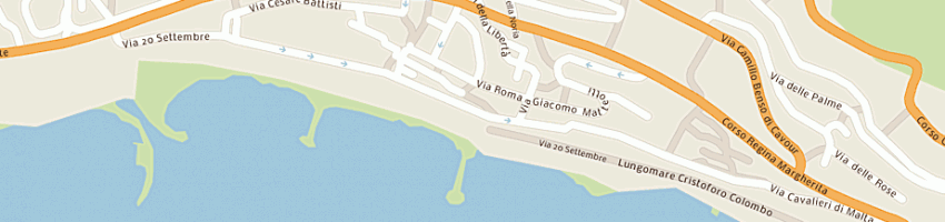 Mappa della impresa rossodisera di glavagna e csnc a OSPEDALETTI