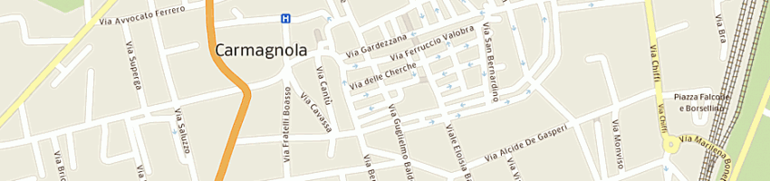 Mappa della impresa vergnano tendaggi di vergnano luca a CARMAGNOLA