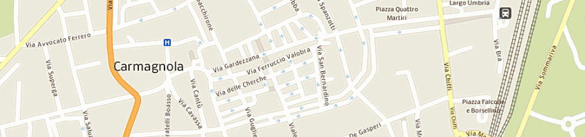 Mappa della impresa mwteleboutique di bourehim widad a CARMAGNOLA