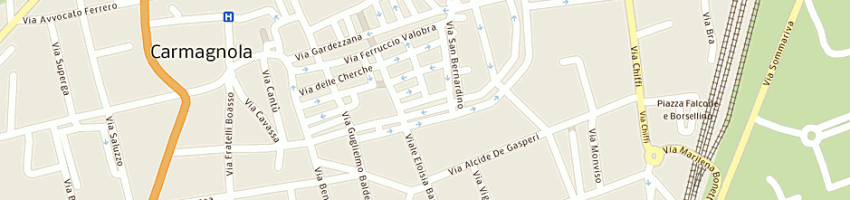 Mappa della impresa pisano roberto a CARMAGNOLA