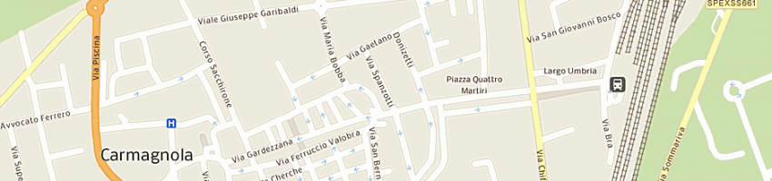Mappa della impresa universita' della terza eta' a CARMAGNOLA