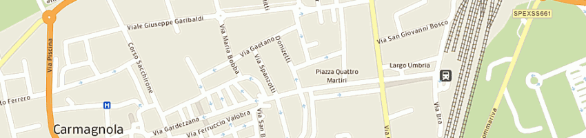 Mappa della impresa salussoglia giorgio a CARMAGNOLA