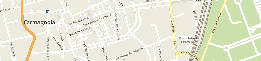 Mappa della impresa ponzio mario a CARMAGNOLA