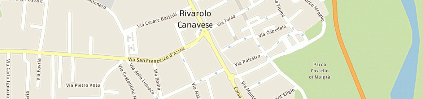 Mappa della impresa elettrodomestici leone di bertoldo tiziana (sas) a RIVAROLO CANAVESE