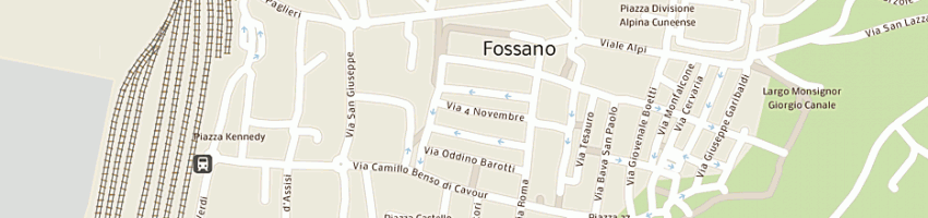 Mappa della impresa vicario carlo a FOSSANO