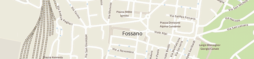 Mappa della impresa siffredi alberto a FOSSANO